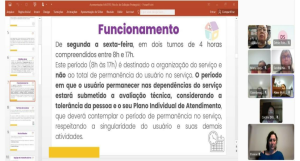 Reunião com as famílias no NAISPD