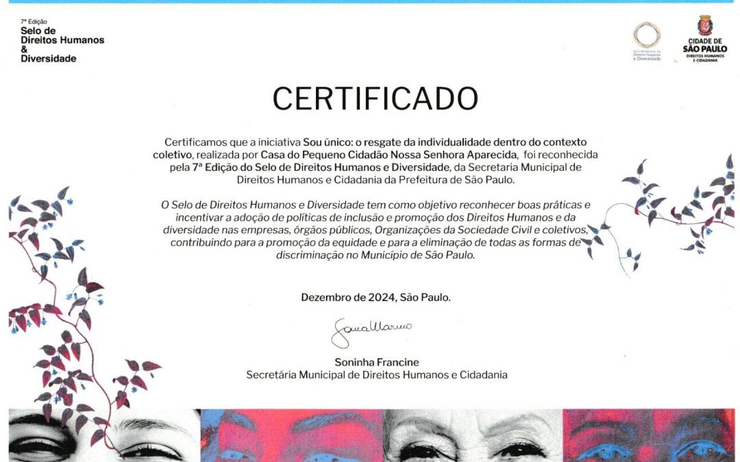 7º Selo de Direitos Humanos e Diversidade - SAICA