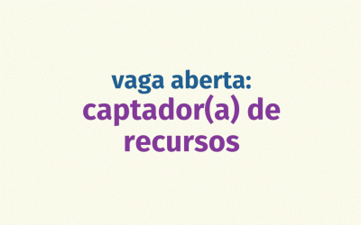 Vaga aberta: captador(a) de recursos